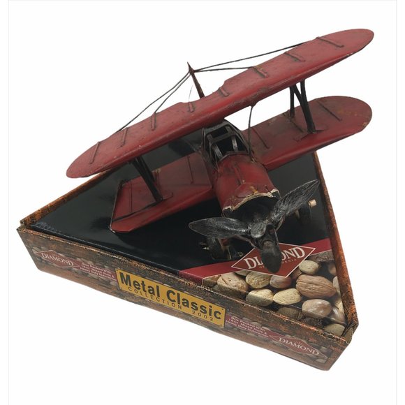 Diamond Brand Die Cast Airplane Metal Red Classic
